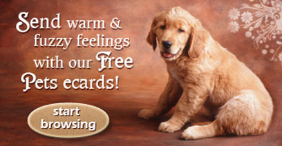 Send warm & fuzzy feelings with our Free Pets ecards!