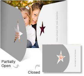 Diecut Star - 5x7 Signature Folded