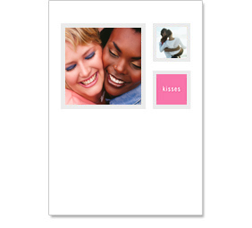 Valentines Cards - Signature - Mosaic - Kisses