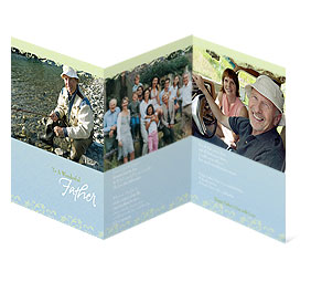 Fathers Day card - Journey With Father - Trifold