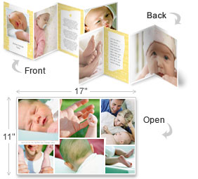 The Amazing Folding Poster Card - Baby - Sunshine