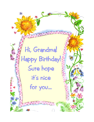 cards for grandmothers birthday