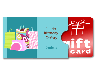 Happy Birthday. "Happy Birthday". Gift Card Holders Provide an extra fun and Happy Birthday. "Happy Birthday". Gift Card Holders Provide an extra fun and