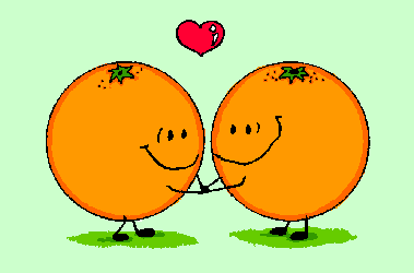 Oranges, deeply in love
