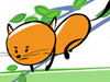 Kitty and Bird -- Free Cats screensavers -- Yahoo! Greetings screensavers