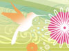 Hummingbird Silhouette -- Free Flower Art wallpapers -- Yahoo! Greetings wallpapers