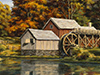 The Grist Mill -- Free Nature Art wallpapers -- Yahoo! Greetings wallpapers