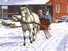 Holiday Sleigh Ride -- Free Christmas wallpapers -- Yahoo! Greetings wallpapers