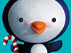 Holiday Penguin -- Free Christmas wallpapers -- Yahoo! Greetings wallpapers