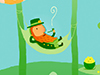 Lazy Leprechaun -- Free St. Patrick's Day wallpapers -- Yahoo! Greetings wallpapers