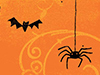 Along Came a Spider... -- Free Halloween wallpapers -- Yahoo! Greetings wallpapers