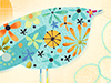 Quirky Bird -- Free Abstract wallpapers -- Yahoo! Greetings wallpapers
