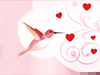 Pink Hummingbird -- Free Valentine's Day wallpapers -- Yahoo! Greetings wallpapers