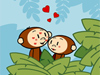 Jungle Love -- Free Cute Cartoon wallpapers -- Yahoo! Greetings wallpapers