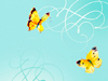 Three Butterflies -- Free Abstract wallpapers -- Yahoo! Greetings wallpapers