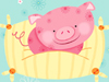 This Little Piggy -- Free Cute Cartoon wallpapers -- Yahoo! Greetings wallpapers