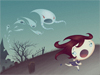 Ghostly Escape -- Free Halloween wallpapers -- Yahoo! Greetings wallpapers