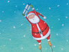 Santa and Rudolph -- Free Christmas wallpapers -- Yahoo! Greetings wallpapers