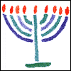 Menorah w/Graphic -- Everyday Hanukkah Greeting Cards project from Yahoo! Greetings