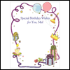 Birthday Celebration -- Stationery project from Yahoo! Greetings
