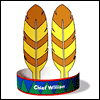 American Indian Feather Bands -- Thanksgiving Hats project from Yahoo! Greetings