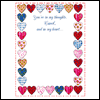 Heart Quilt -- Valentine's Day Stationery project from Yahoo! Greetings