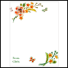 Butterflies and Flowers -- Stationery project from Yahoo! Greetings