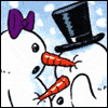 Snow-people Kisses -- Celebrate Winter Greeting Cards project from Yahoo! Greetings