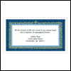 Blue and Gold Cross -- Business Greeting Cards project from Yahoo! Greetings