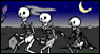Esqueletos en el Cementerio -- dia de los Muertos eCard from Yahoo! Greetings
