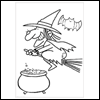 Creepy Color Sheet -- Halloween Coloring Sheets project from Yahoo! Greetings