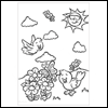 Sunny Day -- General Coloring Sheets project from Yahoo! Greetings