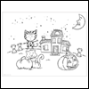 Halloween Night -- Halloween Coloring Sheets project from Yahoo! Greetings