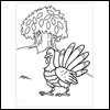 Thanksgiving Turkey -- Thanksgiving Coloring Sheets project from Yahoo! Greetings