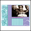 Aquamarine Add-a-Photo -- More Calendars project from Yahoo! Greetings