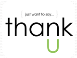 A Note of Thanks 