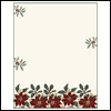 Holly and Poinsettia -- Christmas Stationery project from Yahoo! Greetings