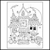 Haunted House -- Halloween Coloring Sheets project from Yahoo! Greetings