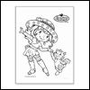 Dancing with Custard -- General Coloring Sheets project from Yahoo! Greetings