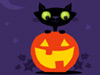 Black Cat and Jack -- Free Halloween Interactive interactive wallpapers -- Yahoo! Greetings interactive wallpapers