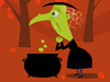 Watchful Witch -- Free Halloween Interactive interactive wallpapers -- Yahoo! Greetings interactive wallpapers