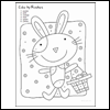 Bunny and Basket -- Easter Coloring Sheets project from Yahoo! Greetings
