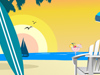 Beach Scene -- Free Everyday Interactive interactive wallpapers -- Yahoo! Greetings interactive wallpapers