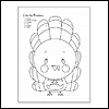 Colorful Turkey -- Thanksgiving Coloring Sheets project from Yahoo! Greetings