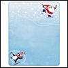 Skating Santa -- Christmas Stationery project from Yahoo! Greetings