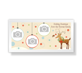 Holiday Greetings 4 x 8 photo card 