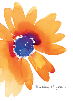 Watercolor Thoughts Thinking of You Card | Cardstore