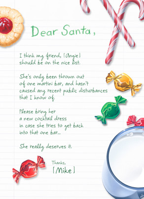 funny dear santa christmas
