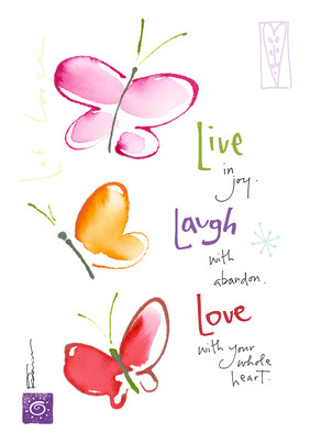 Live Laugh Love Happy Birthday Card  Cardstore