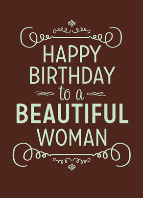 Beautiful Birthday Woman Happy Birthday Card  Cardstore